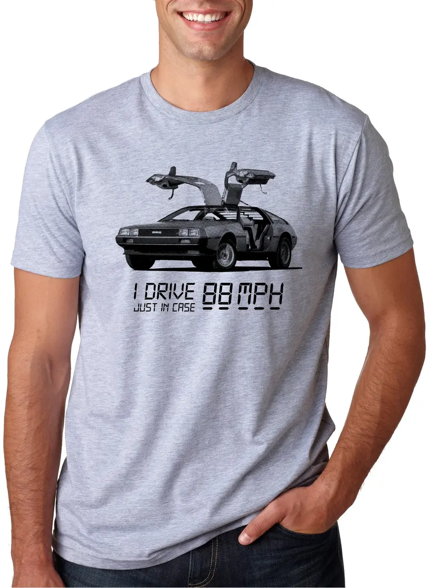 Crazy Dog T-Shirts I Drive 88 Miles Per Hour Graphic Tee | Vintage 80s Funny T Shirt for Men - main product image