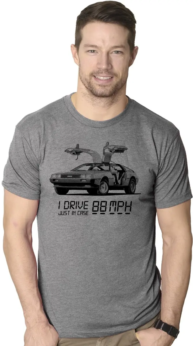 Crazy Dog T-Shirts I Drive 88 Miles Per Hour Graphic Tee | Vintage 80s Funny T Shirt for Men - view 2