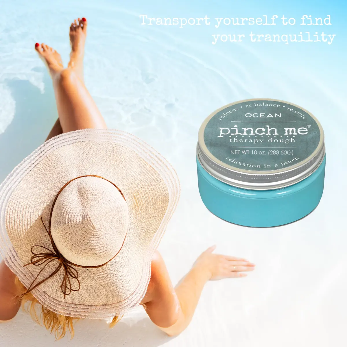 Pinch Me Therapy Dough - Holistic Aromatherapy Stress Relieving Putty - 10 Ounce Ocean Scent | Portable, Stress-Relief, Aromatherapy - view 2