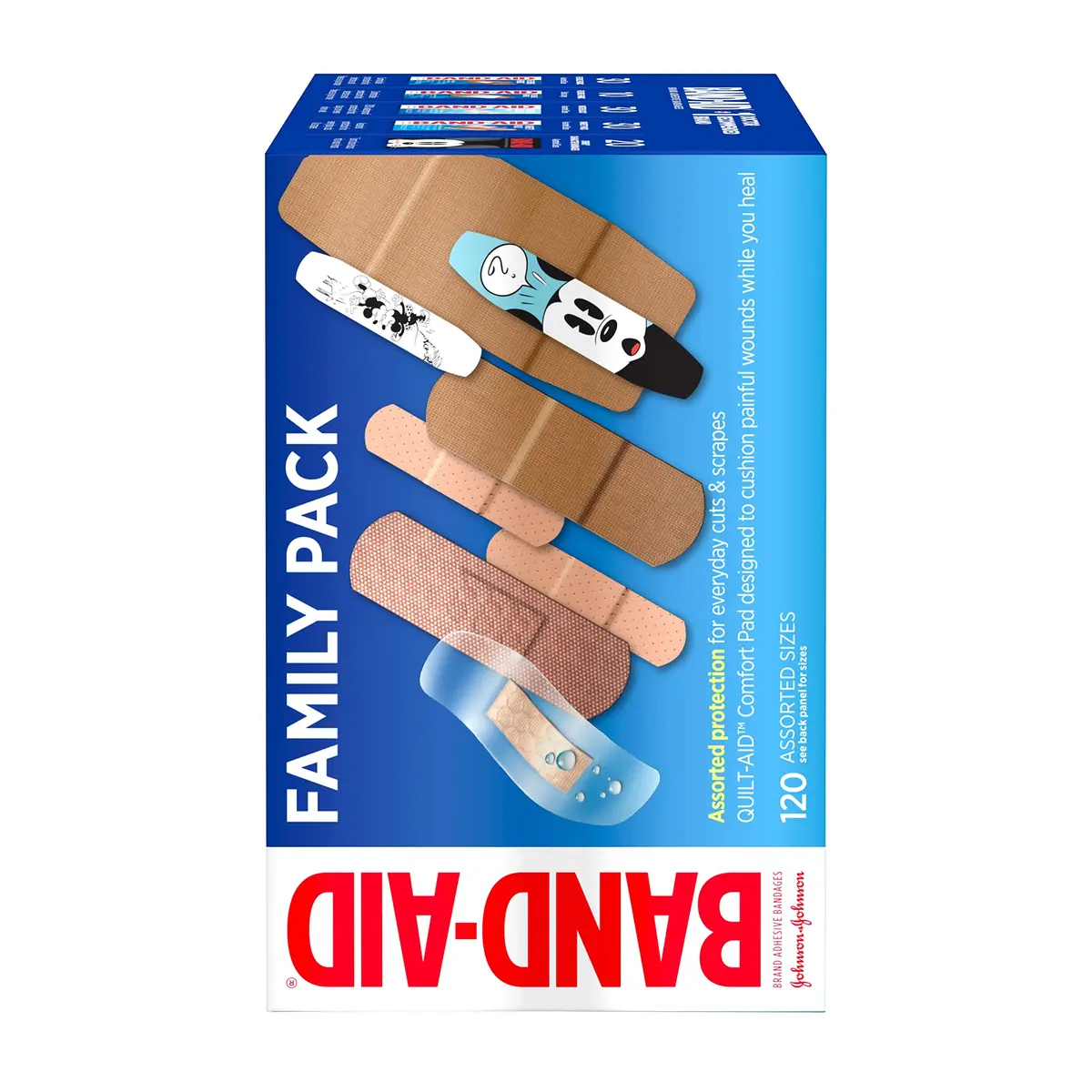Band-Aid Adhesive Bandage Family Variety Pack 120 ct | Waterproof, Flexible & Disney Kids - view 6