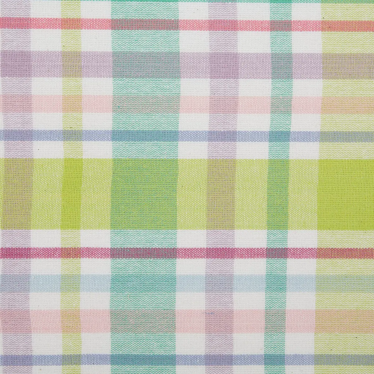 DII Cotton Plaid Napkin Set 20x20 in Spring Time | Machine Washable, 6 Count - view 4