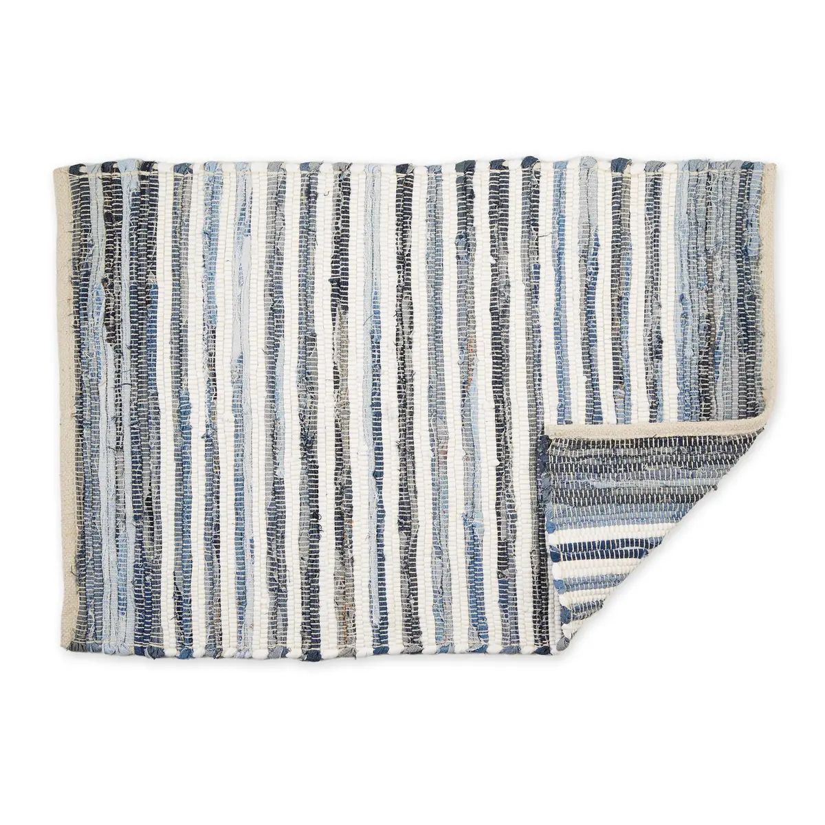 DII Chindi Home Collection Handwoven Multicolor Area Rag Rug, 0.61m x 0.91m | Trendy Cotton Rug for Home (70-120 chars) - main product image