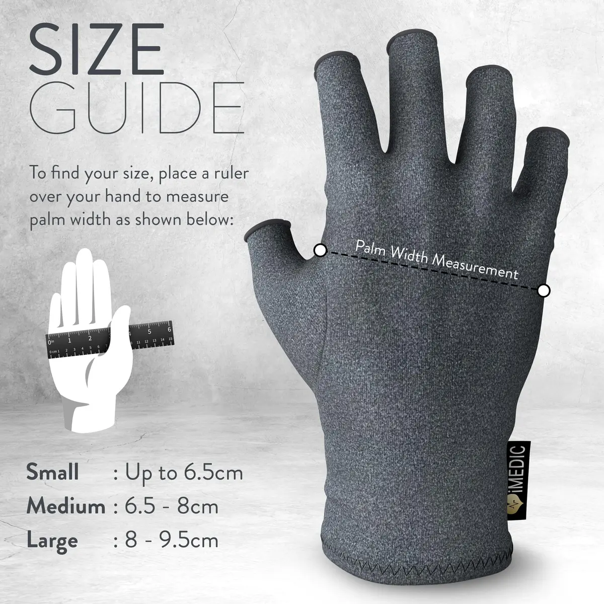 Medipaq Compression Gloves Large - Fingerless for Women & Men | Pain Relief & Support - view 6