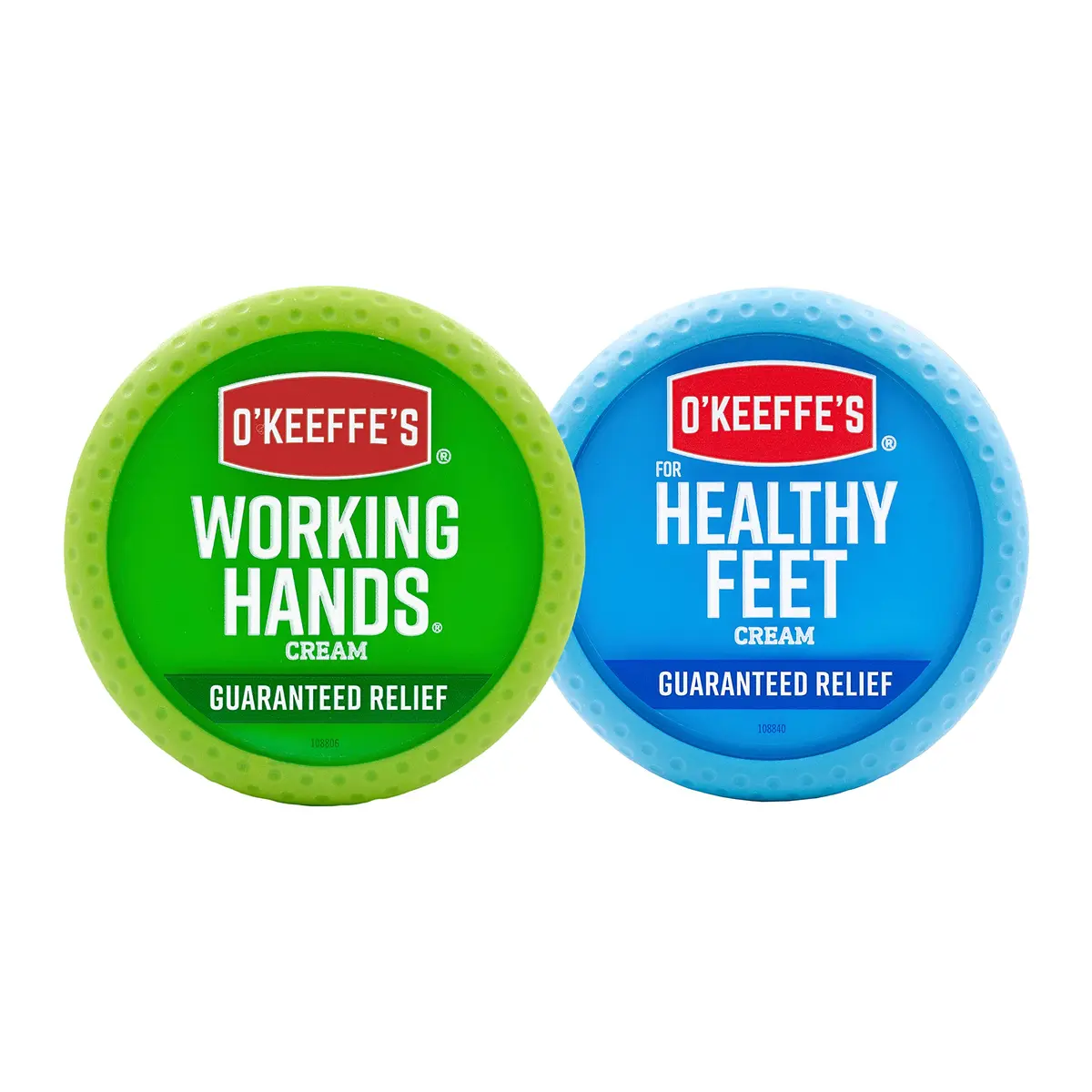 O'Keeffe's Working Hands Hand Cream & Healthy Feet Foot Cream Combo Pack 100.6g (3.4 oz + 3.2 oz) | Intensive Dry Skin Repair - main product image