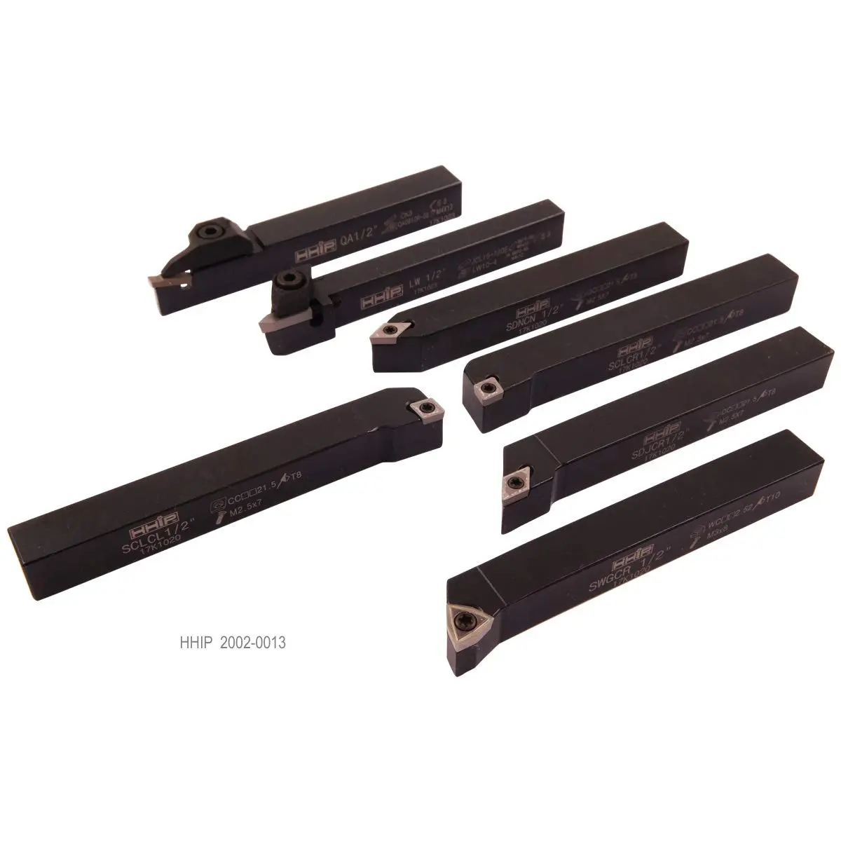 HHIP 2002-0013 7 Piece 1/2 Inch Indexable Cut Off & Turning Tool Set | Carbide Inserts & Multi-Purpose - view 3