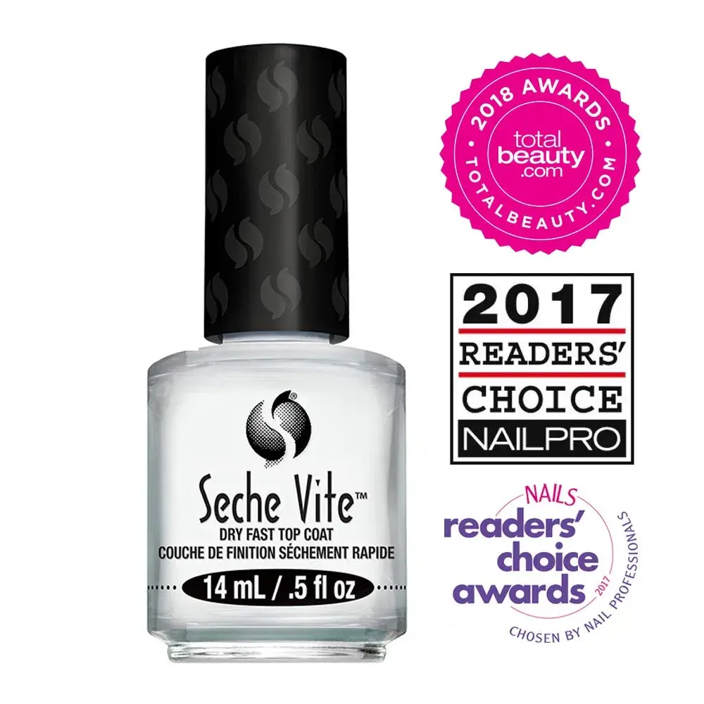 Seche Vite Dry Fast Top Coat for Nail Polish & Manicure 28ml (0.952 Fl Oz) | Quick Dry Formula for Glossy Finish - view 2