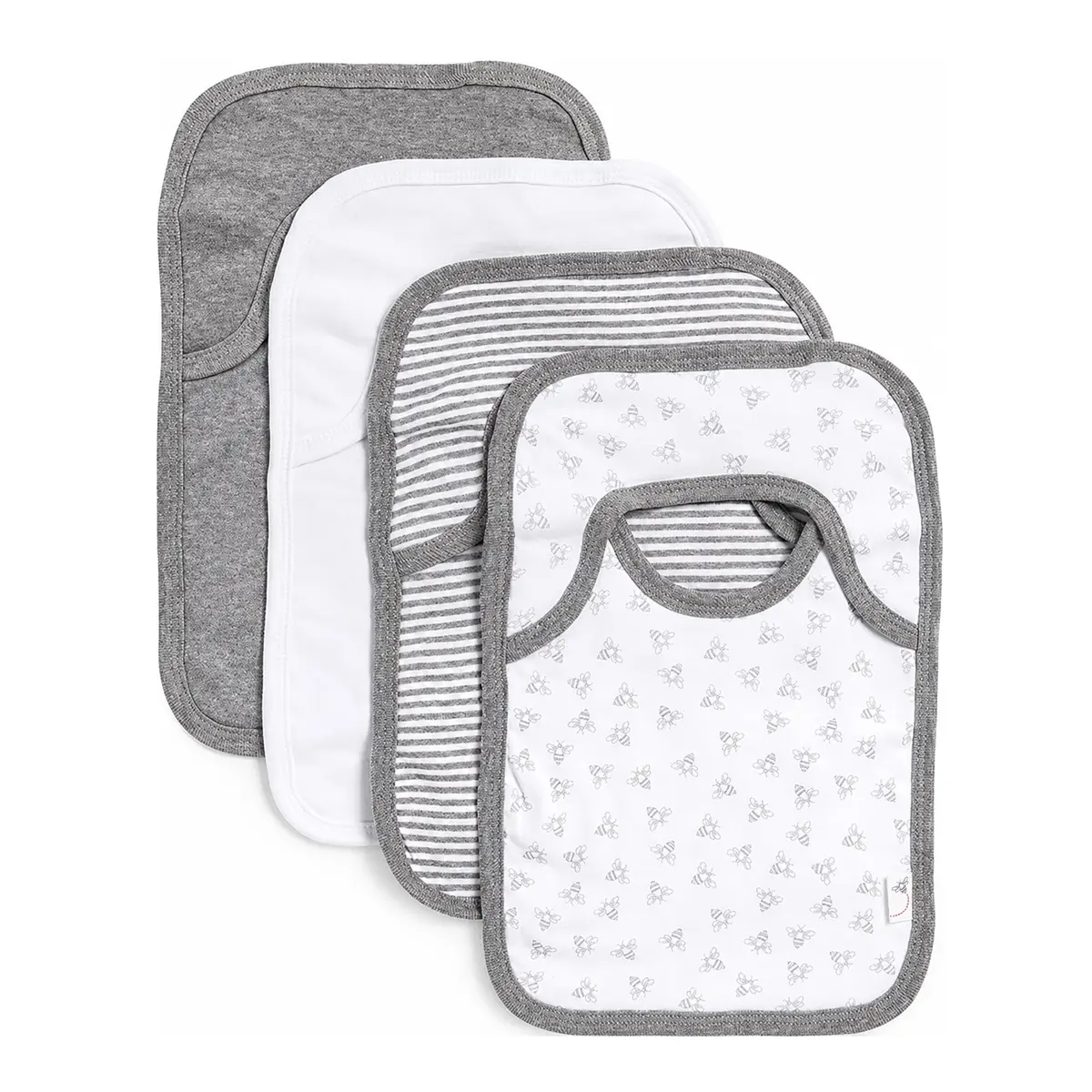 Burt's Bees Baby Bibs, Unisex 100% Organic Cotton | Teething Drool Bibs for 0-24 Months - main product image