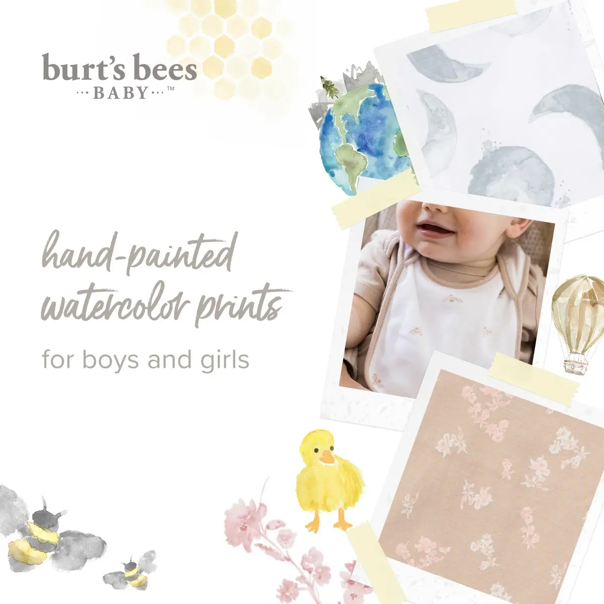 Burt's Bees Baby Bibs, Unisex 100% Organic Cotton | Teething Drool Bibs for 0-24 Months - view 7