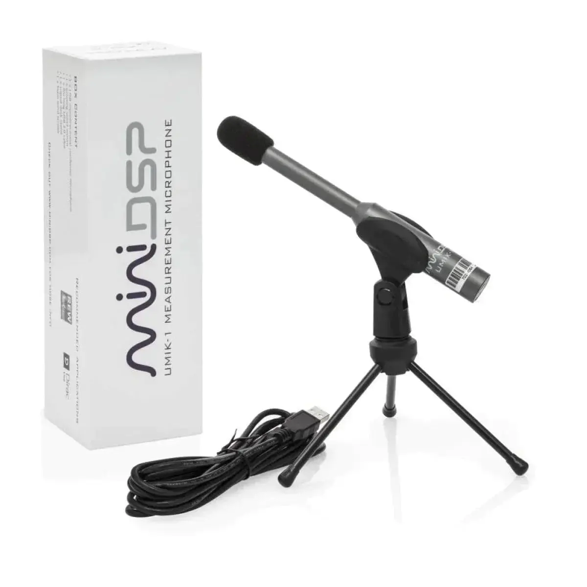 miniDSP UMIK-1 Calibrated Measurement Microphone | Plug & Play Omni-Directional USB Mic for Audio Tuning - main product image