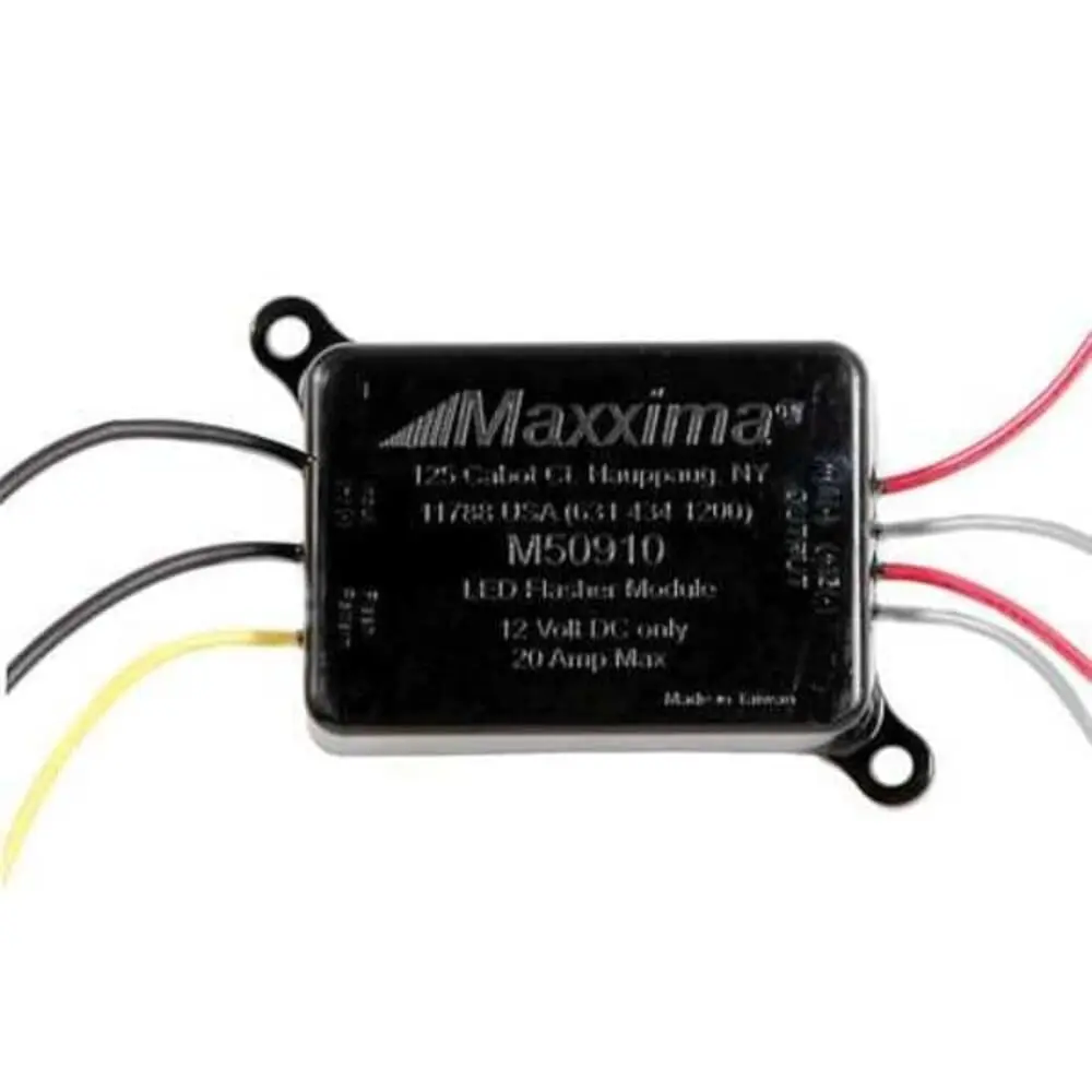 Maxxima M50910 LED Flasher Module with 16 Selectable Flash Patterns | 12V, White, Modern - main product image