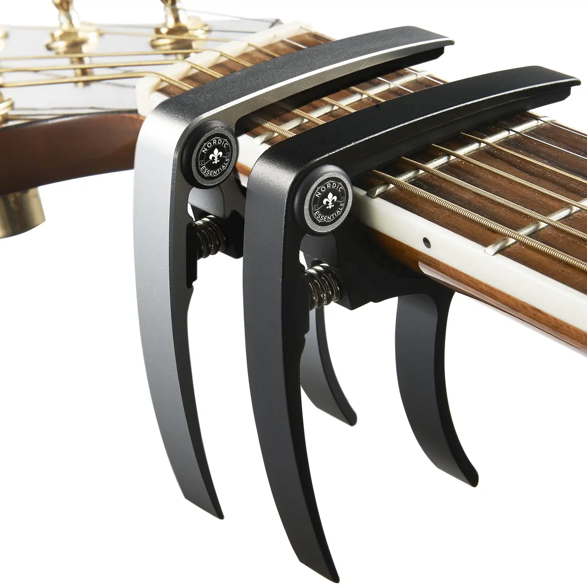 Nordic Essentials Guitar Capo for Electric & Acoustic 6 String | 2 Pack, Aircraft-Grade Aluminum, Travel-Ready - main product image