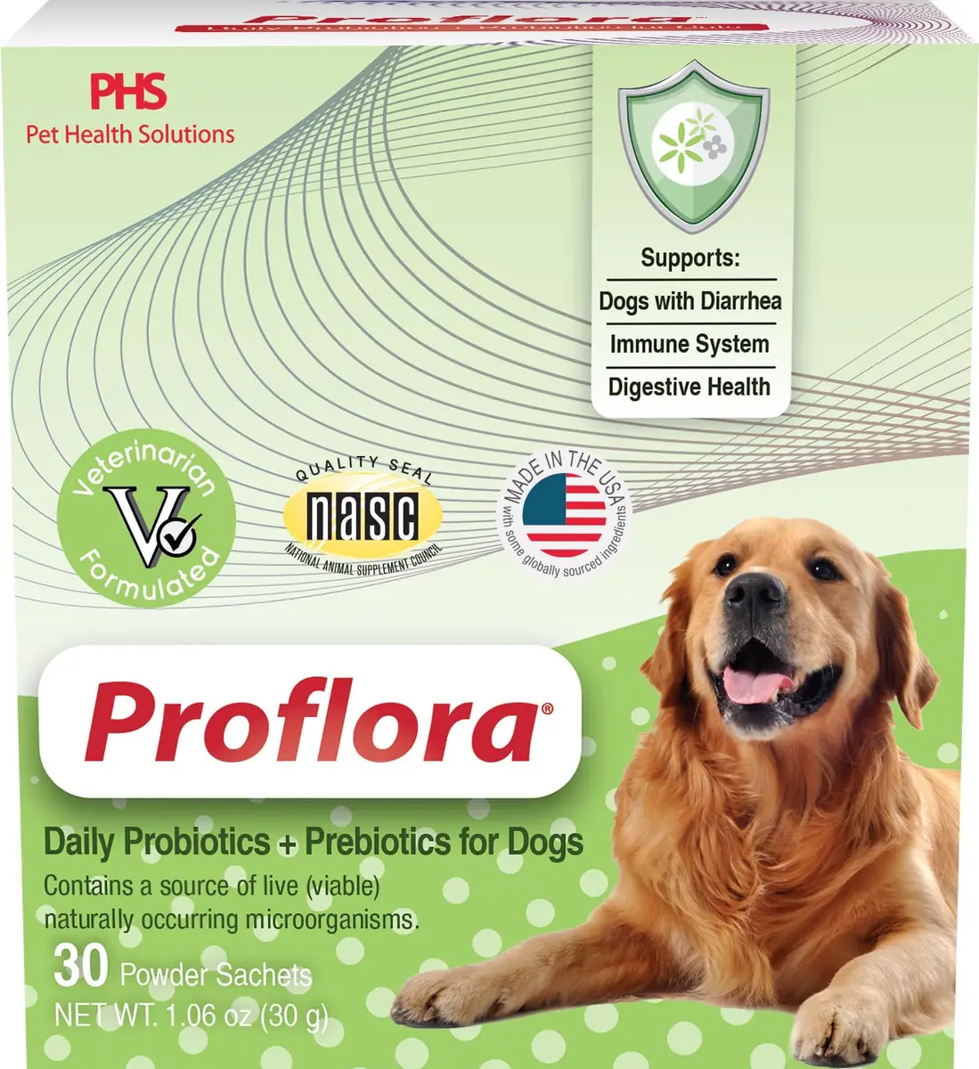 Proflora Probiotics & Prebiotics for Dogs 30 Sachets | Supports Gut & Immune Health - main product image
