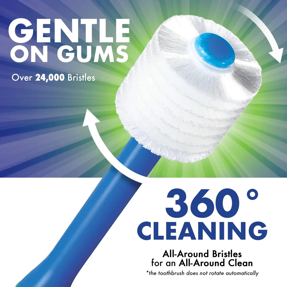 Brilliant Baby Toothbrush with Soft Bristles & Round Head | Toddler Approved, Ages 0-2, Blue - view 4