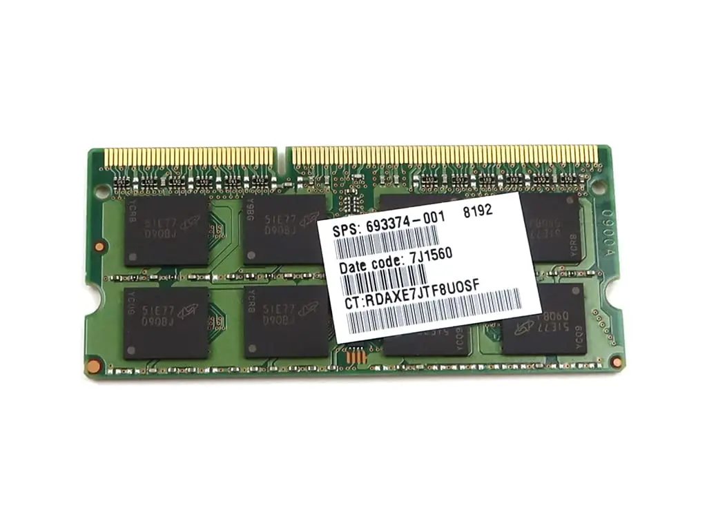 Micron 8GB DDR3 1600 MHz PC3-12800 SODIMM Laptop RAM 1.35V | 8GB Memory for Laptop - view 2