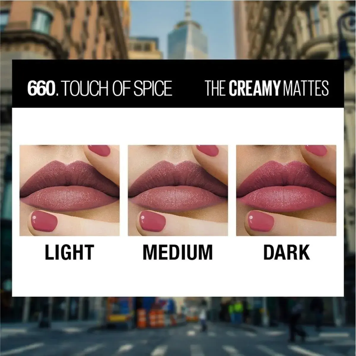 Maybelline Color Sensational Lipstick in Touch Of Spice - Creamy Hydrating Matte Lip Color - view 4