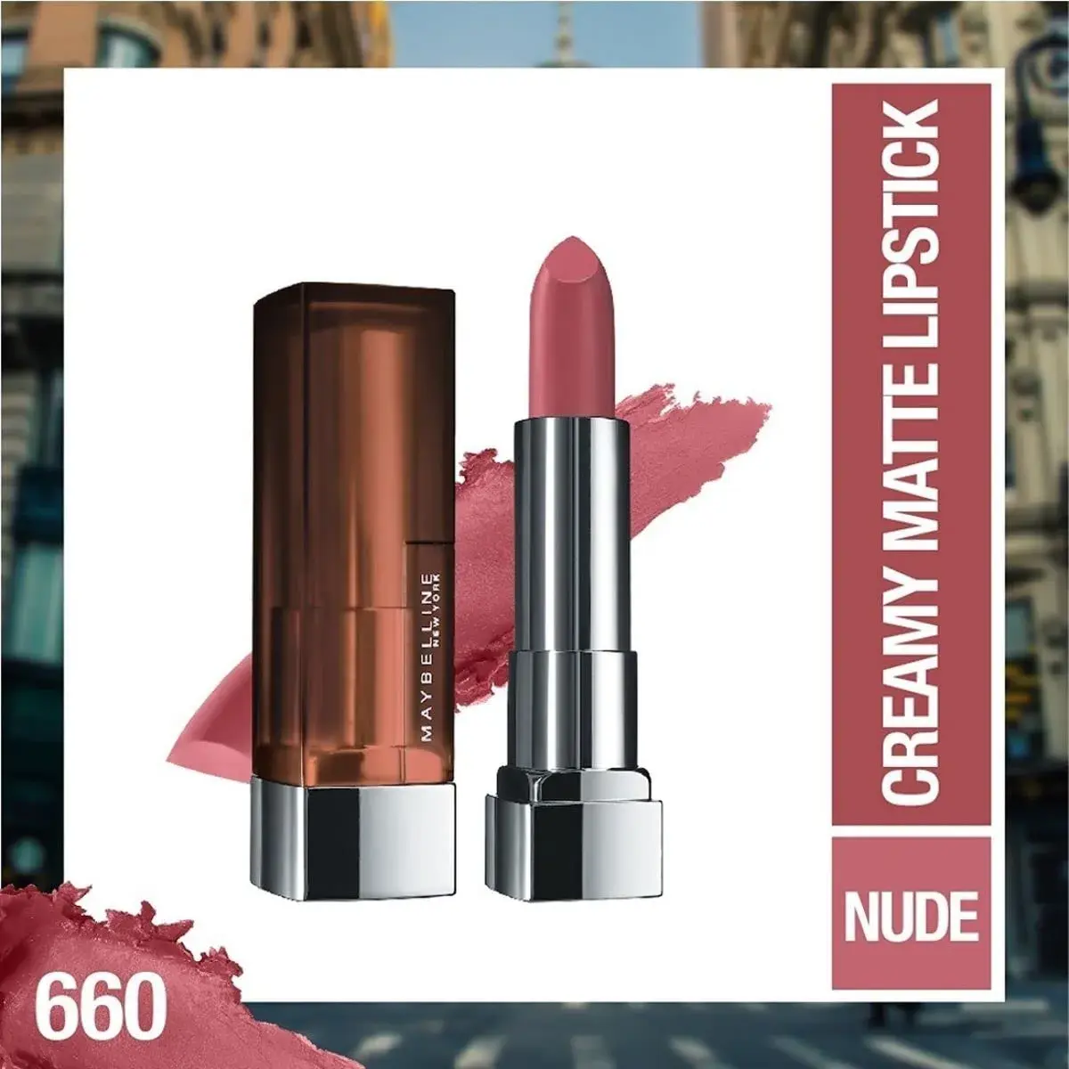 Maybelline Color Sensational Lipstick in Touch Of Spice - Creamy Hydrating Matte Lip Color - view 2