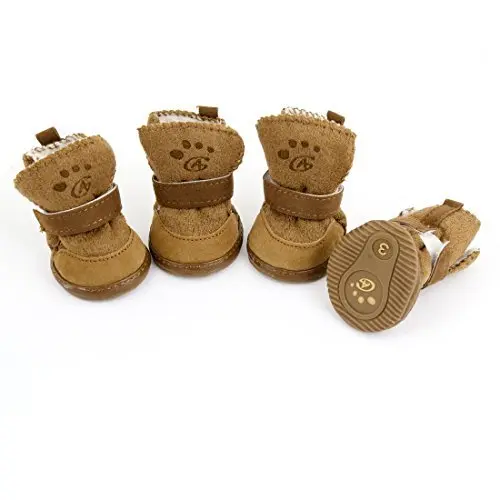 URBEST Dog Shoes with Hook & Loop Closure | Small, Durable & Non-Slip for Paw Protection - view 2
