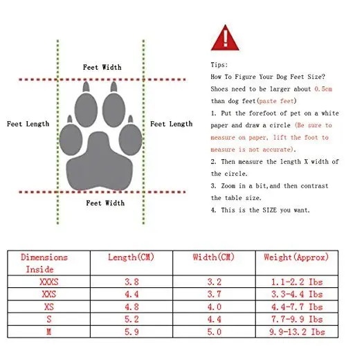 URBEST Dog Shoes with Hook & Loop Closure | Small, Durable & Non-Slip for Paw Protection - view 3