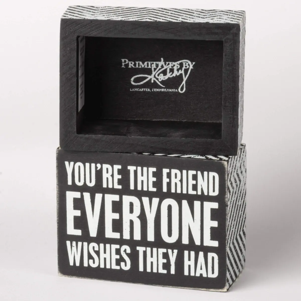 Primitives by Kathy "Everyone Wishes" Box Sign 10cm (4" x 3") | Authentic USA Import - view 2
