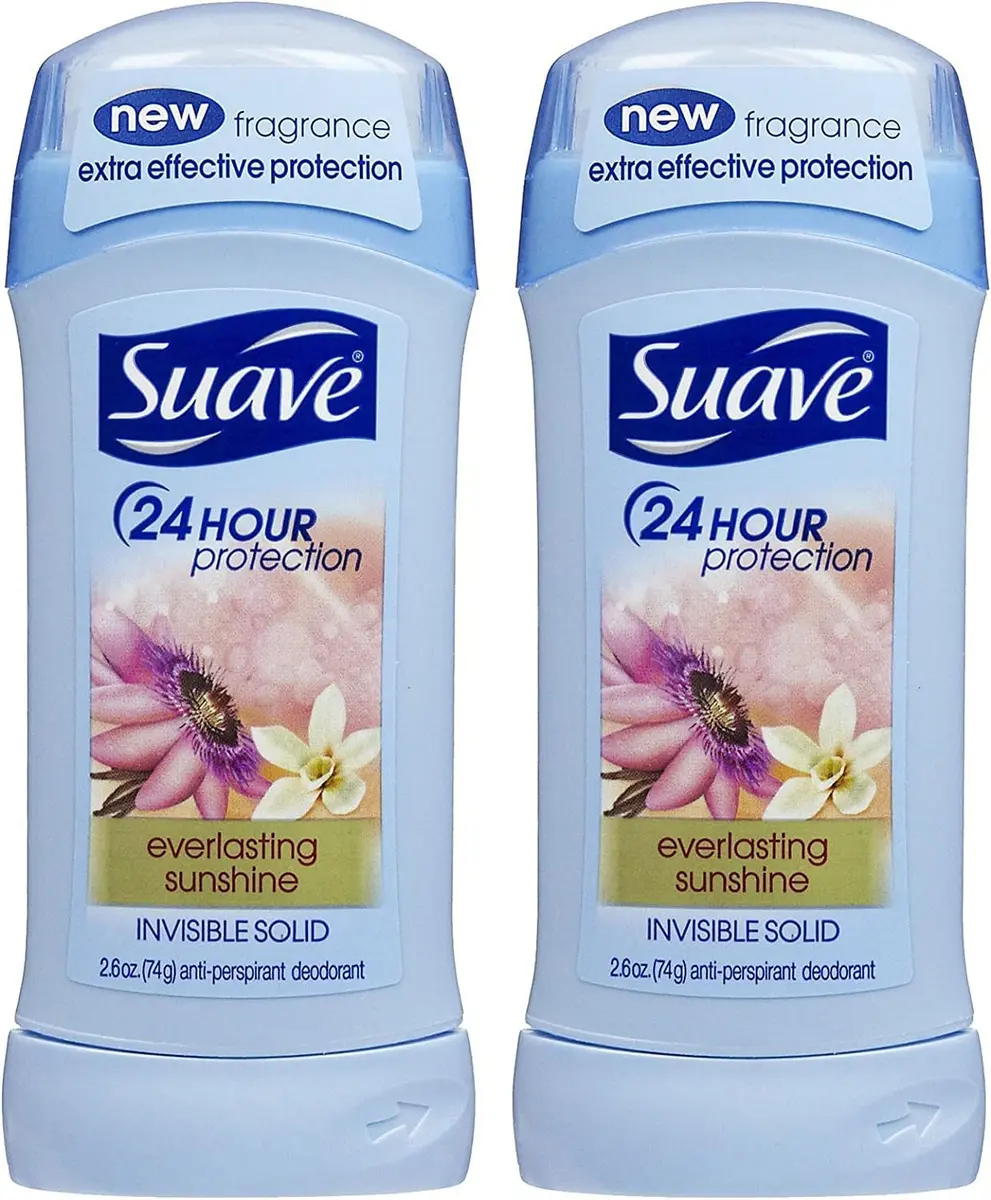 Suave Invisible Solid Antiperspirant Deodorant Everlasting Sunshine 2.6 oz | Long-lasting sweat & odor protection - main product image