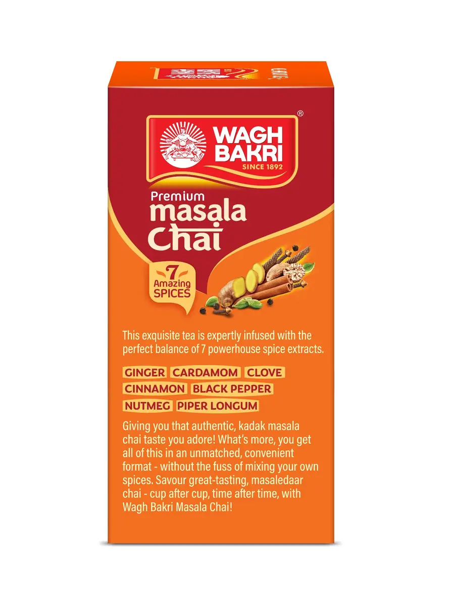 Wagh Bakri Masala Chai Spiced Tea 250g (8.8 oz) | Blend of 7 Refreshing Spices - view 7