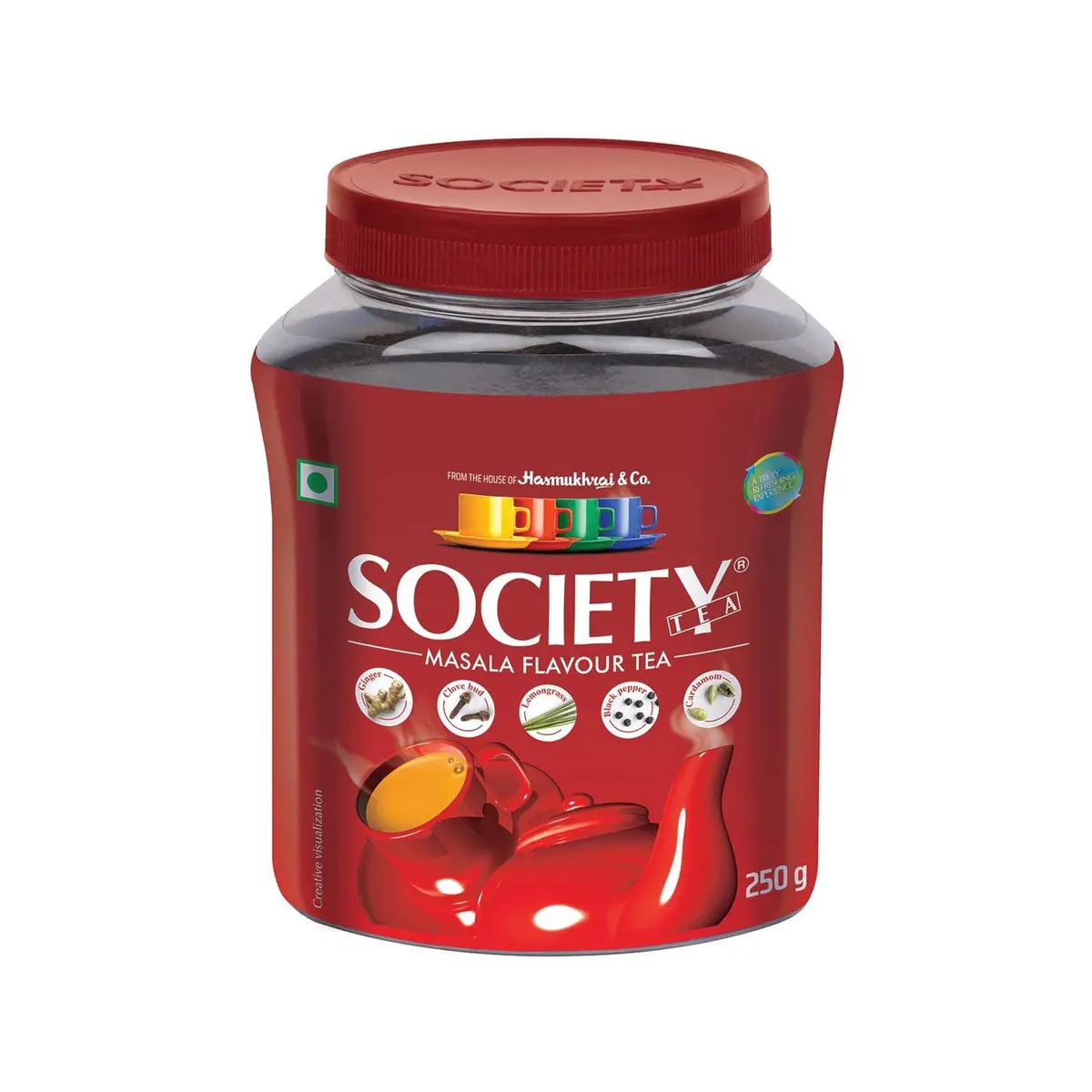 Society Tea Masala Tea Jar, 250g (8.81 oz) | Authentic Indian Chai Blend - main product image