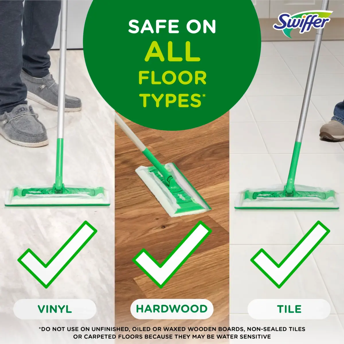 Swiffer Wet Mop Pads 24 Count (Gain Scent) | Textured Cloths Trap & Lock Dirt - view 3
