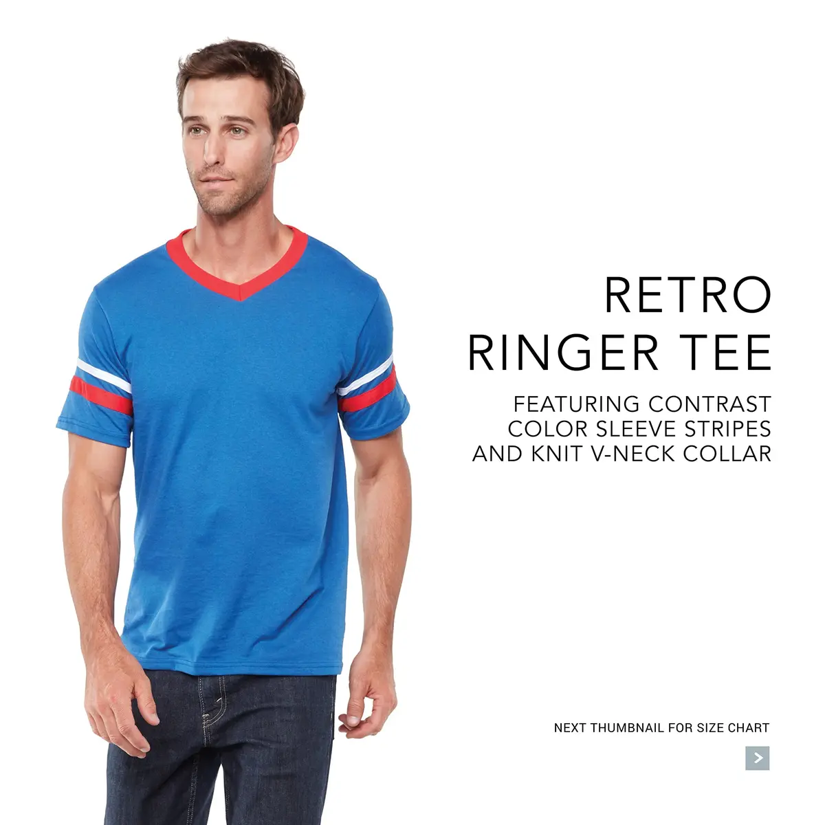 Augusta Sportswear Mens Sleeve Stripe Jersey 3X-Large | Contrast Sleeve Stripes, V-Neck, 50/50 Polyester Cotton - view 9