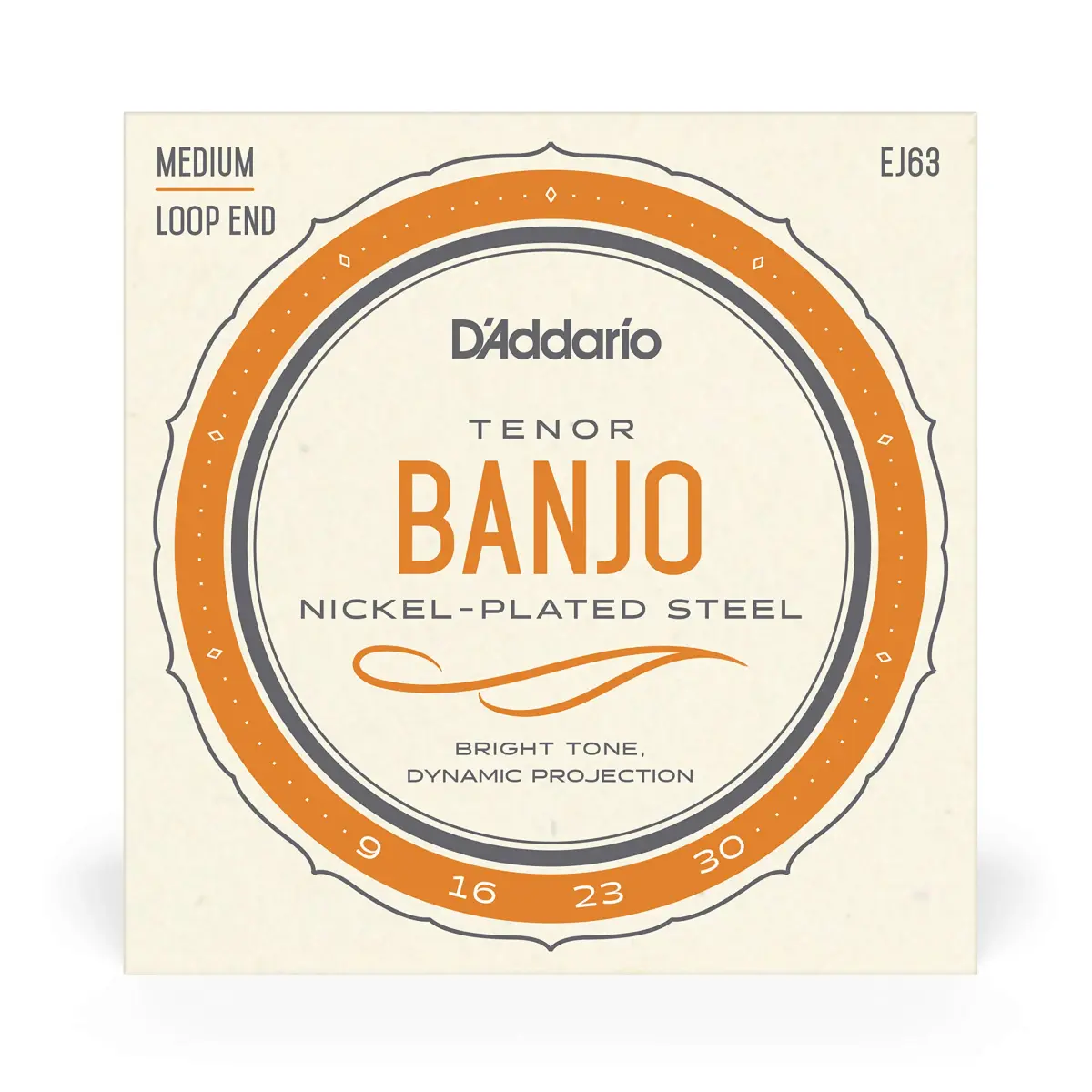 D'Addario EJ63 Tenor Banjo Strings Nickel-Plated Steel 9-30 | Warm, Bright Tone - view 2
