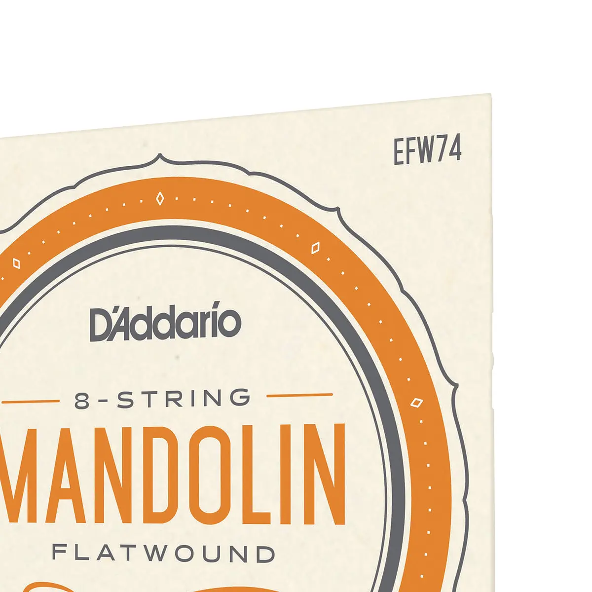 D'Addario EFW74 Phosphor Bronze Flatwound Mandolin Strings, Medium, 11-36 | Authentic USA Import - view 4