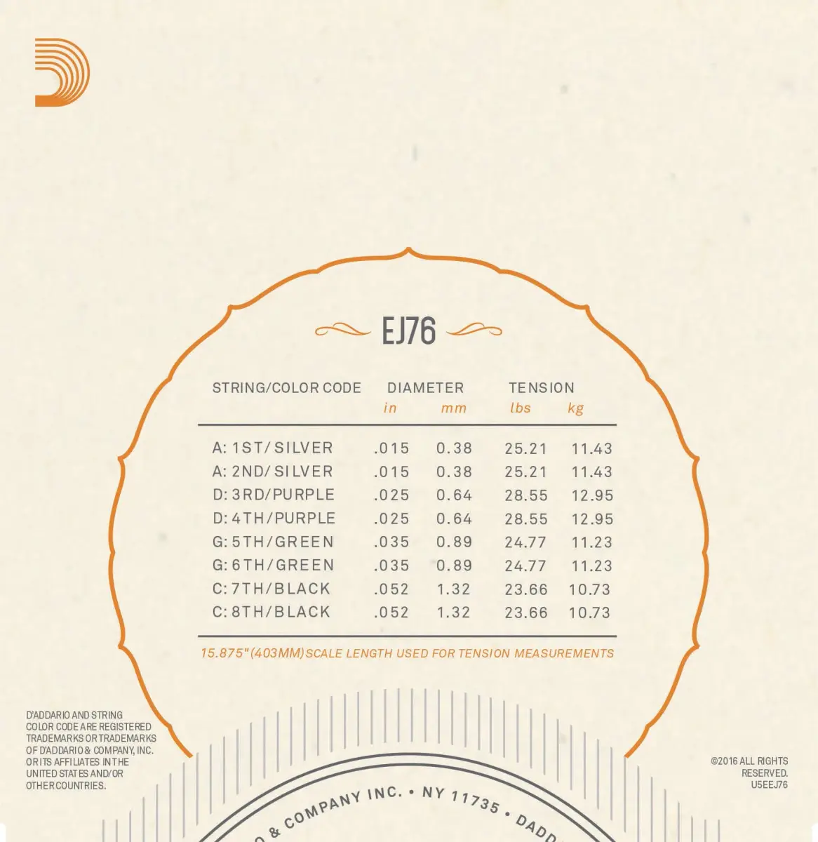 D'Addario EJ76 Phosphor Bronze Mandola Strings, Medium, 15-52 | Warm, Balanced Tone for Folk & Bluegrass - view 3