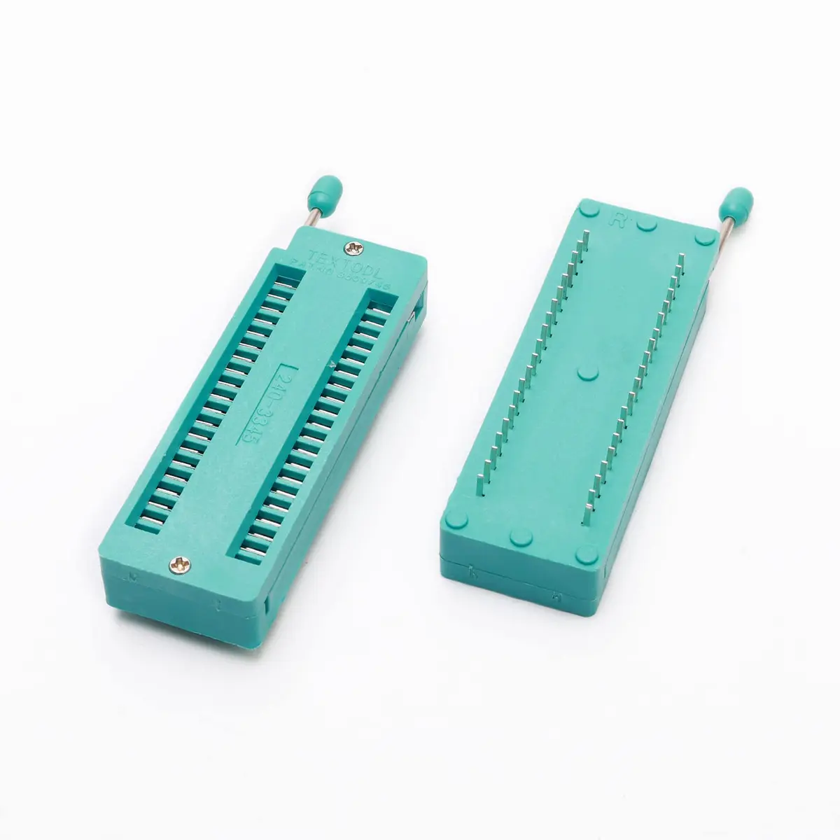 JIUWU 5Pcs 40Pin 2.54mm Test Universal ZIF IC Test Socket DIP, Green | Versatile Circuit Board Accessory - view 3