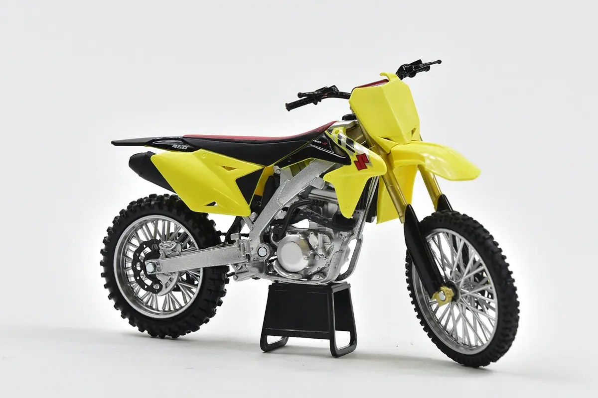 NewRay 1:12 Suzuki RM-Z450 2014 Motocross Bike Yellow | Detailed Die-Cast Replica - view 5