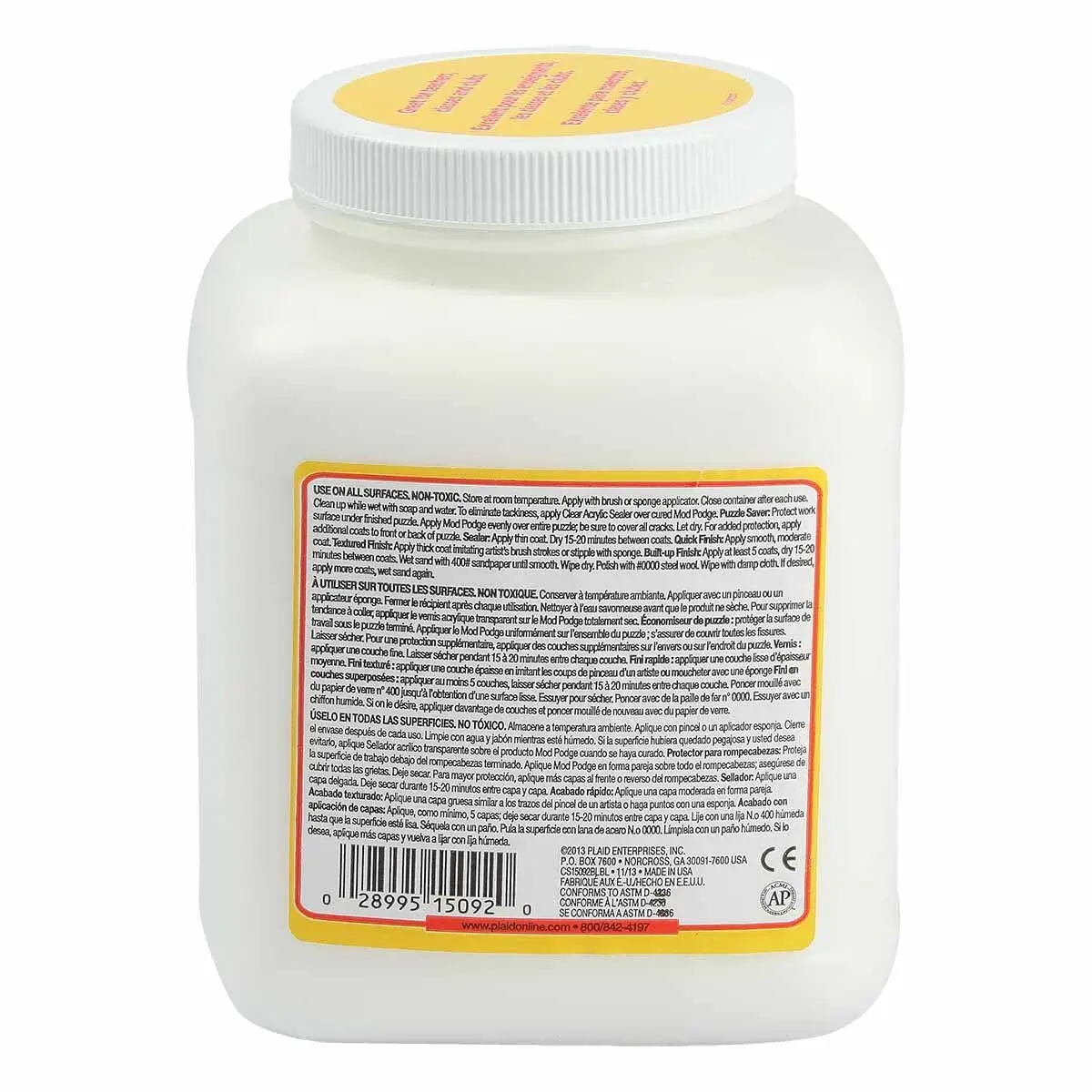 Mod Podge Matte Sealer Glue & Finish 64 oz. | All-in-One Craft Solution for Wood, Paper, Fabric - view 3