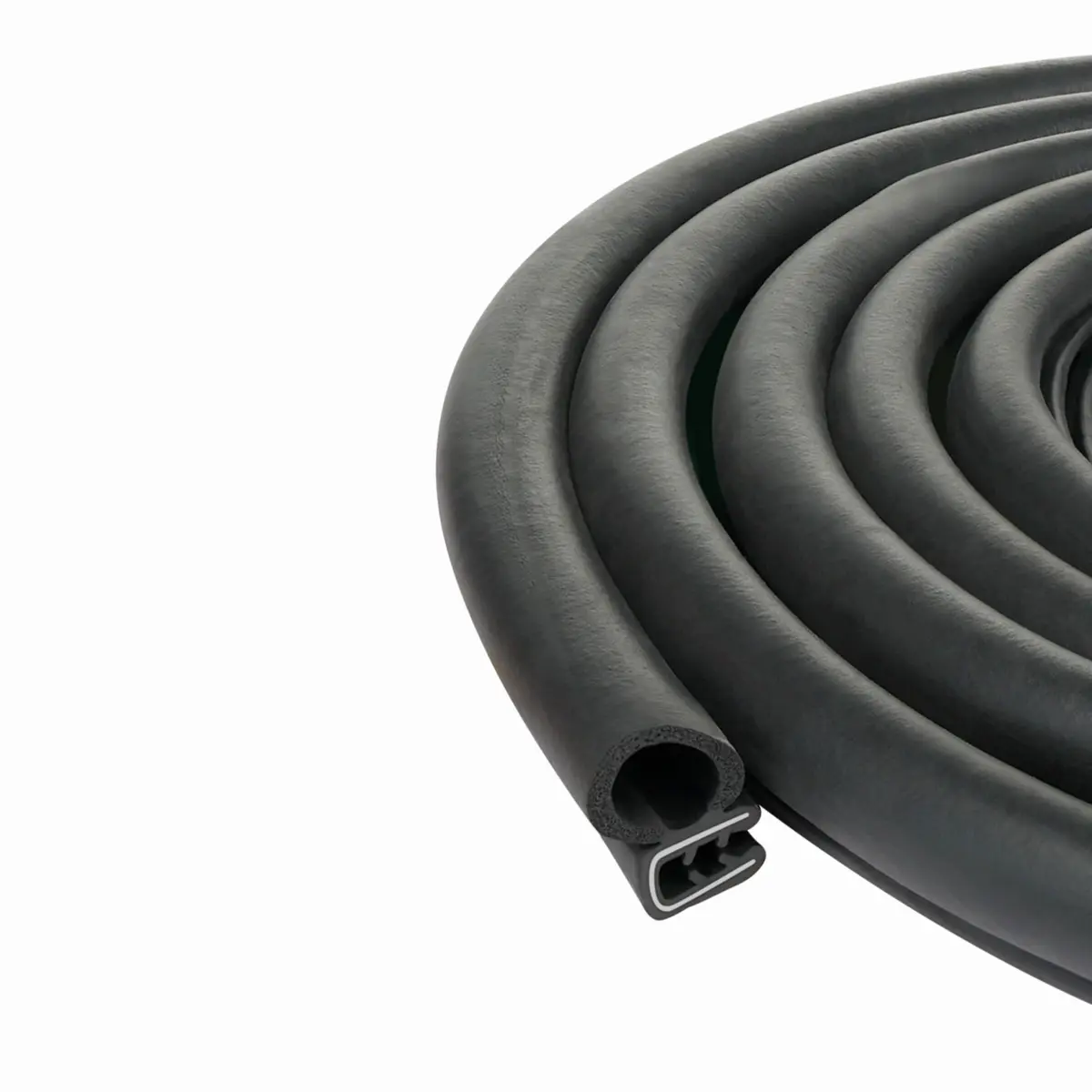 Seal Rubber Weather Stripping 25 Feet | No Adhesive Car Door Seal, Heavy-Duty EPDM Rubber, Universal Fit - main product image