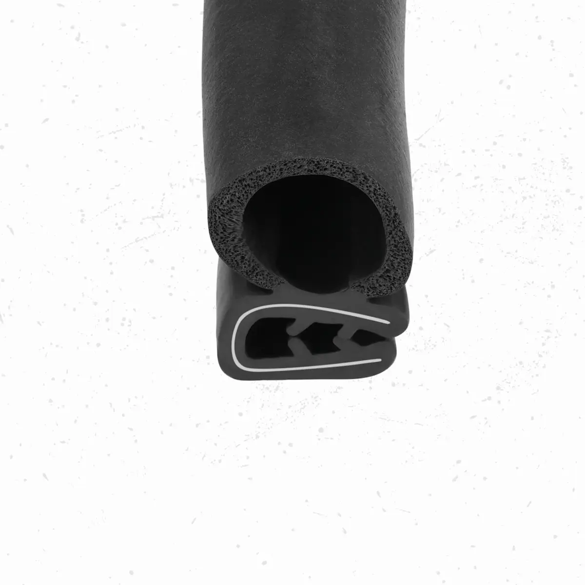 Seal Rubber Weather Stripping 25 Feet | No Adhesive Car Door Seal, Heavy-Duty EPDM Rubber, Universal Fit - view 2