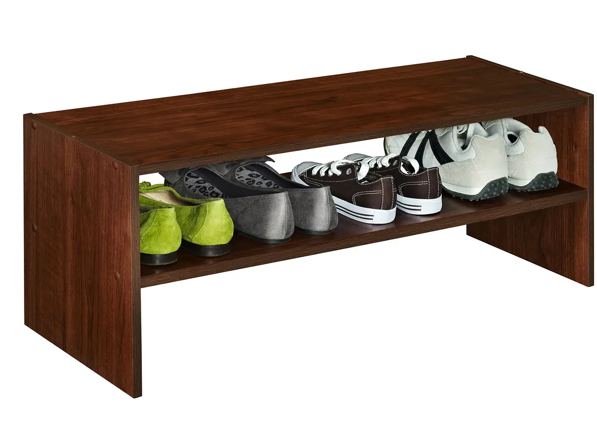 ClosetMaid 1303 Stackable 31-Inch Wide Horizontal Organizer, Dark Cherry | Durable engineered wood shelf for closet & office - view 2