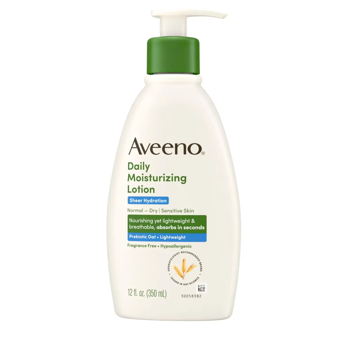 Aveeno Sheer Hydration Daily Moisturizing Lotion, Fragrance-Free, 355ml (12 fl. oz) | Dermatologist Recommended for Dry Skin - view 8