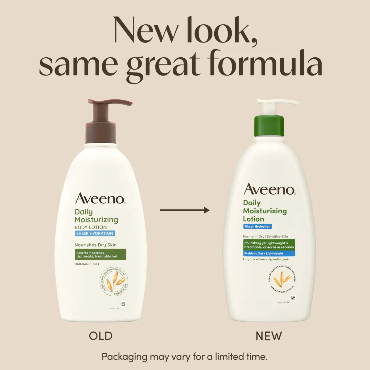 Aveeno Sheer Hydration Daily Moisturizing Lotion, Fragrance-Free, 355ml (12 fl. oz) | Dermatologist Recommended for Dry Skin - view 2