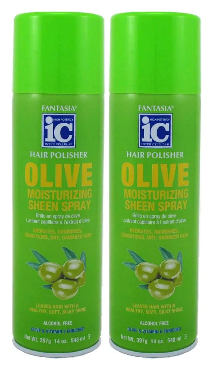 Fantasia Moisturizing Olive Sheen Spray 14 Fl Oz | Nourishes & Moisturizes Dry Hair - main product image
