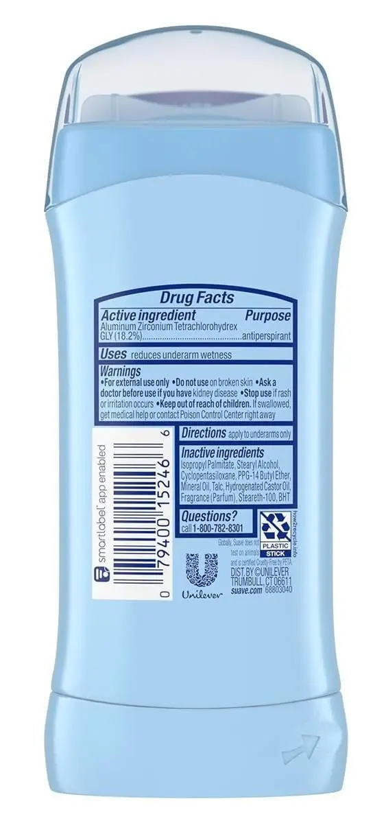 suave+ Body Deodorant 2.6 oz (76 ml) | 24Hr Tropical Paradise Solid for Women - view 3