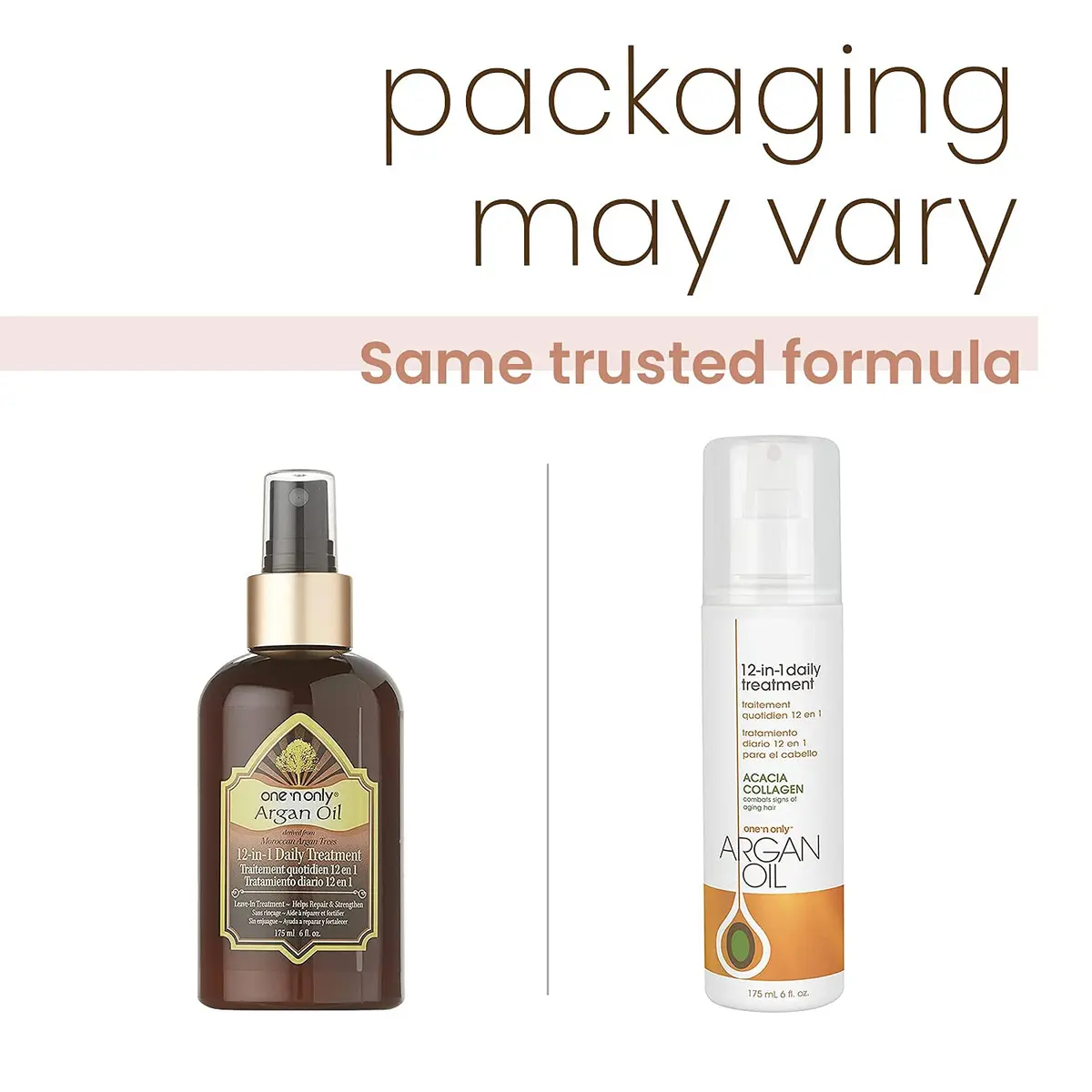 One 'N Only Argan Oil 12-in-1 Daily Treatment 6 Fl Oz (2pk) | Controls Frizz & Adds Shine - view 3
