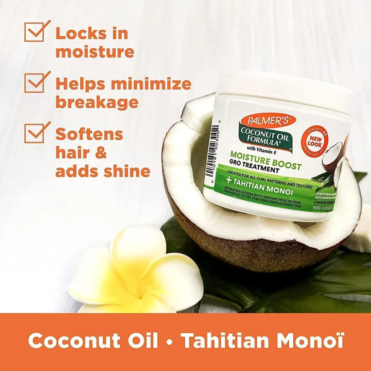 Palmer's Coconut Oil Moisture Gro Hairdress 155ml (5.25 fl oz) 2-Pack | Restores Dry, Damaged Hair - view 4