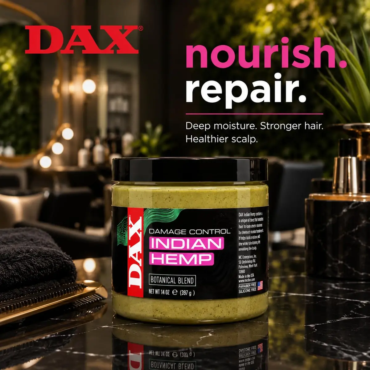 DAX Indian Hemp Moisturizing Hair & Scalp Treatment 7.5 Oz | Deep Hydration for Damaged Hair - view 4