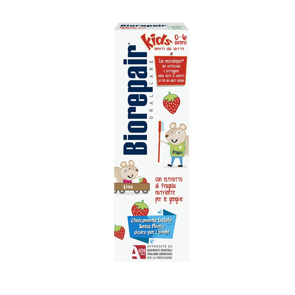 Biorepair Junior Toothpaste Wild Strawberry 50ml (1.7 Fl Oz) | Protects Against Cavities & Plaque - view 3