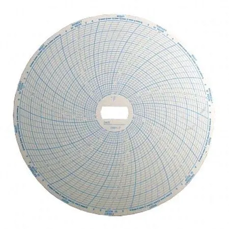 Supco CR87-7 Circular Chart Paper 6" Diameter, 7-Day Rotation, -40 to 30°F, 60 Sheets | Industrial Process Monitoring - main product image