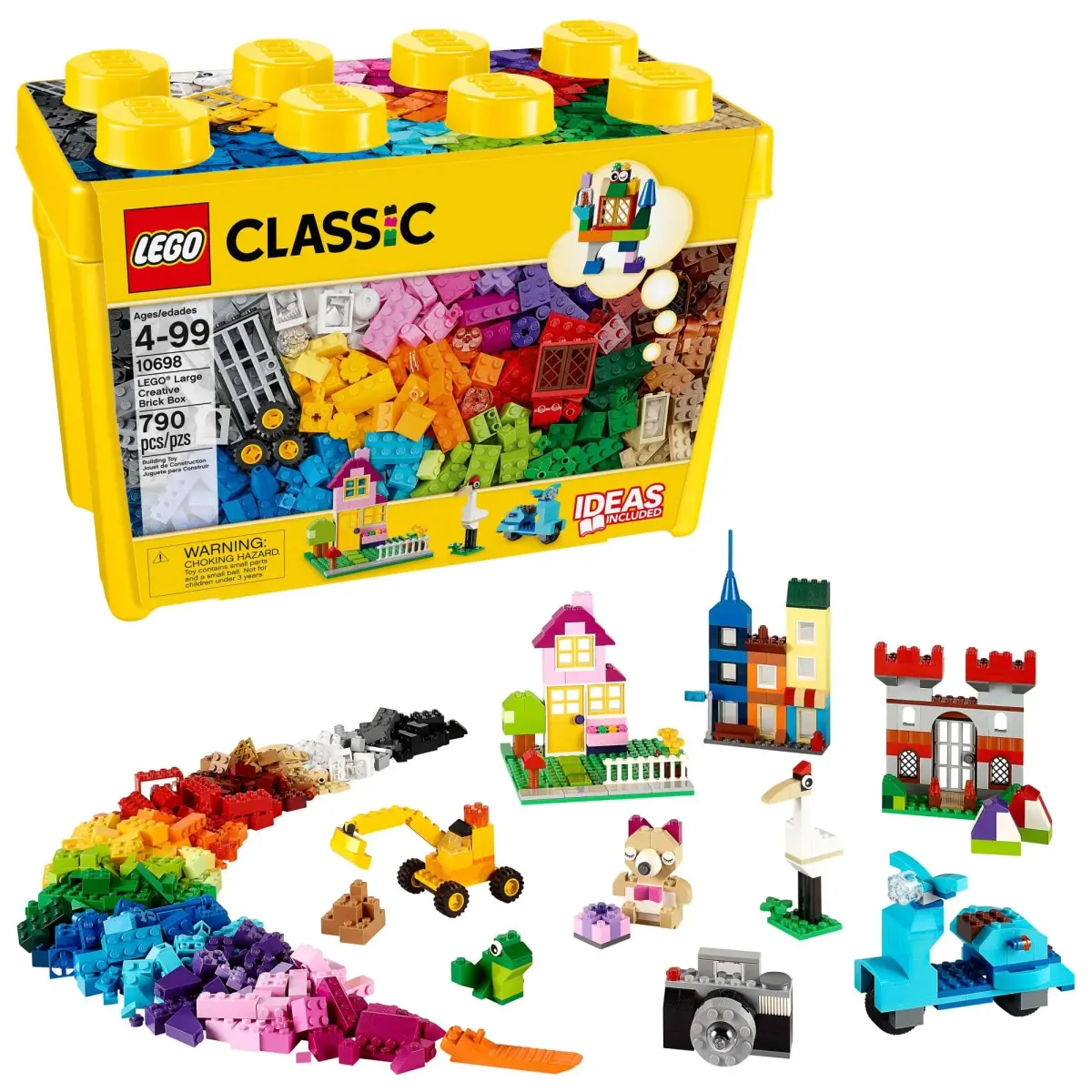 LEGO Classic Large Creative Brick Box 10698 Building Set, 790 Pieces | ASTM-Tested Educational Toy for Kids Ages 4+ - main product image