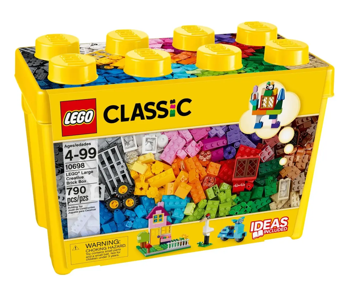 LEGO Classic Large Creative Brick Box 10698 Building Set, 790 Pieces | ASTM-Tested Educational Toy for Kids Ages 4+ - view 4