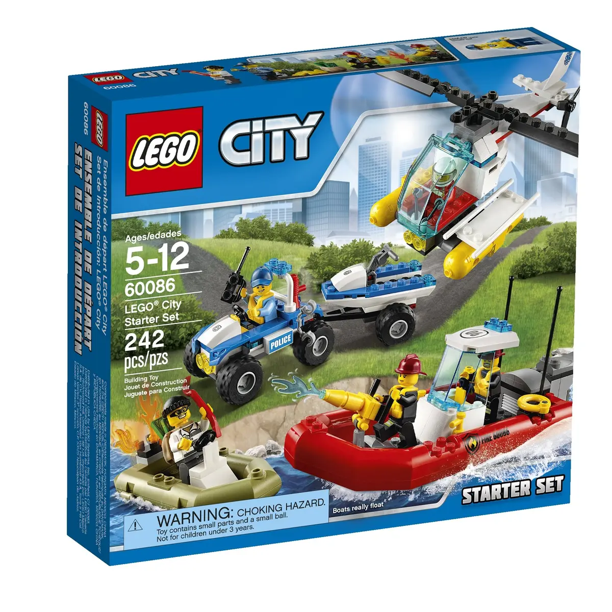 LEGO City Town Starter Set | Building Blocks for Kids 3-12 | 242 Pieces - main product image