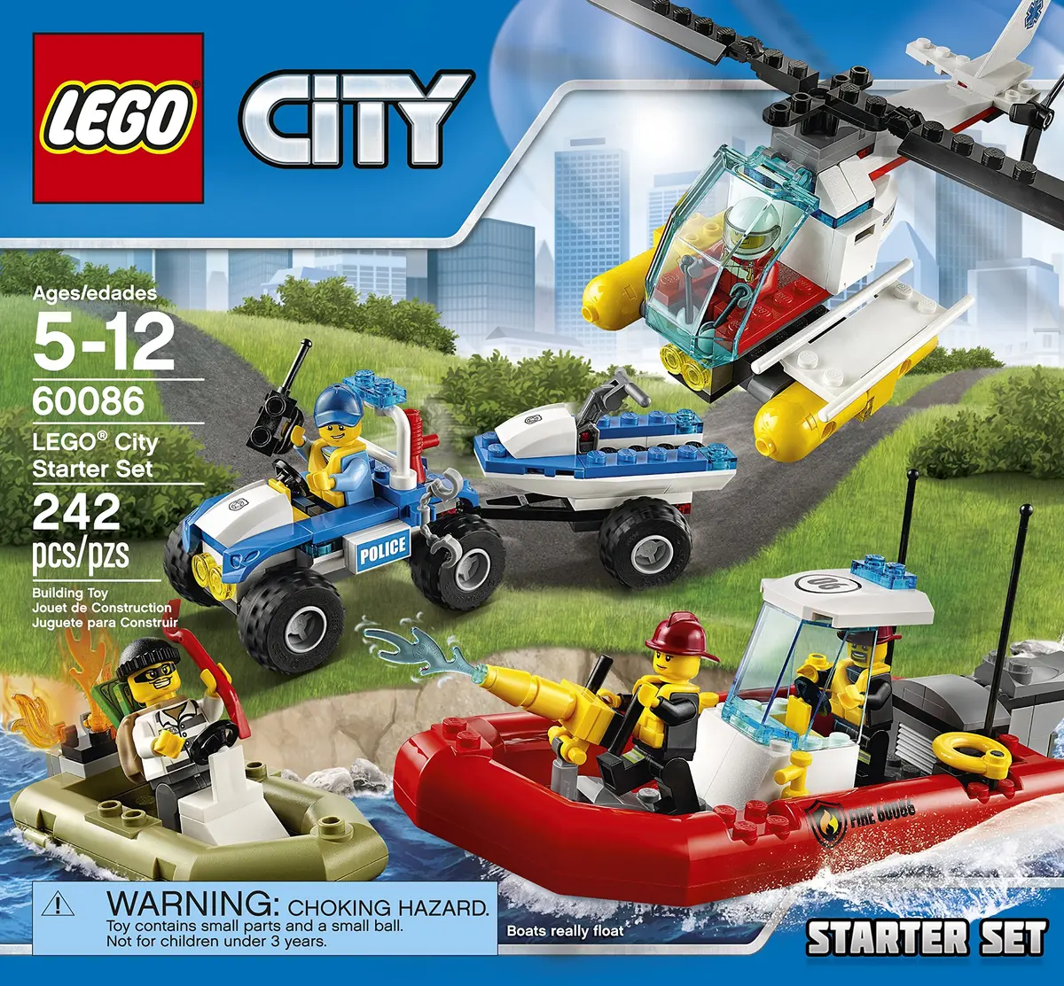 LEGO City Town Starter Set | Building Blocks for Kids 3-12 | 242 Pieces - view 2